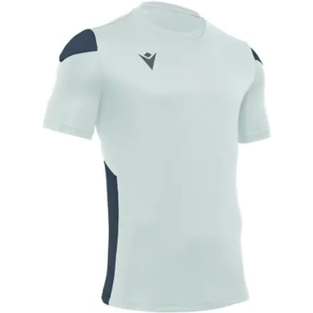 Macron Polis Shirt Korte Mouw Kinderen - Wit / Antraciet | Maat: 164