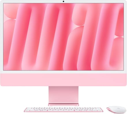 Apple iMac 2024 M4 10-core CPU, 10-core GPU, 16GB ram, 256GB opslag, Qwerty NL, Roze