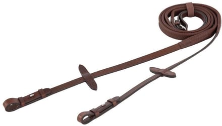 BR Rubberen teugels Eventing Full Oak/Zilver