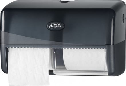 Euro Products | Toiletpapierdispenser | Coreless Duo | Zwart