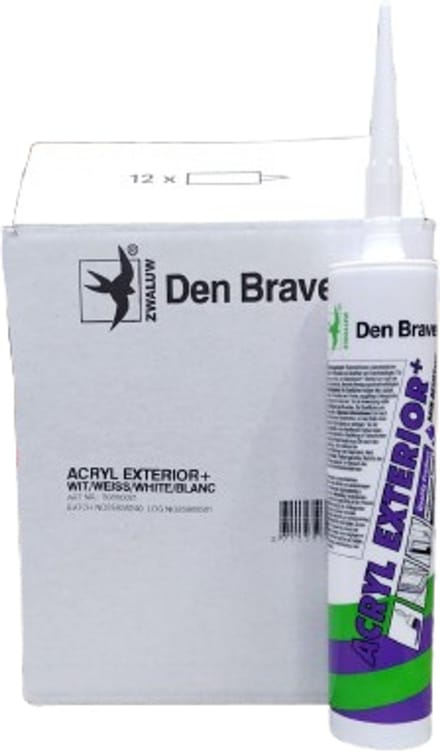 Den Braven Zwaluw Acrylaatkit Exterieur Wit (doos 12 kokers)