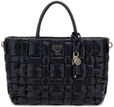 GUESS handtas schoudertas Marion Satchel Black zwart