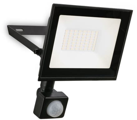BRILONER Varo - LED Schijnwerper met bewegingssensor - voor buiten - IP65 - neutral wit licht - buitenverlichting - floodlight - 30W - 14 x 4 x 19 cm