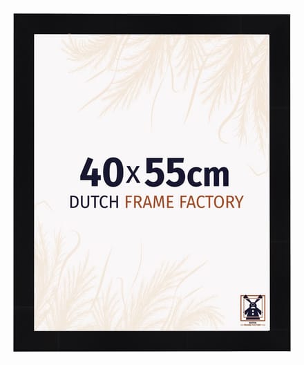 Fotolijst 40x55 cm - MDF - Zwart Hoogglans - Praag