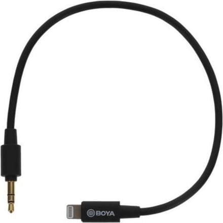 BOYA BY-K1 - Lightning Aan headphone jack AV / multimedia paneel - 20 cm