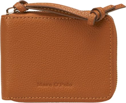 Marc O'Polo Leren Portemonnee Franca Zip Wallet True Camel Lichtbruin
