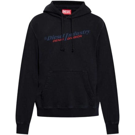 Diesel Heren Industry Denim Division Hoodie (Zwart)
