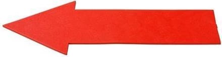 Sportec Bodemmarkering Pijl 36,5 Cm 5 Stuks Rood