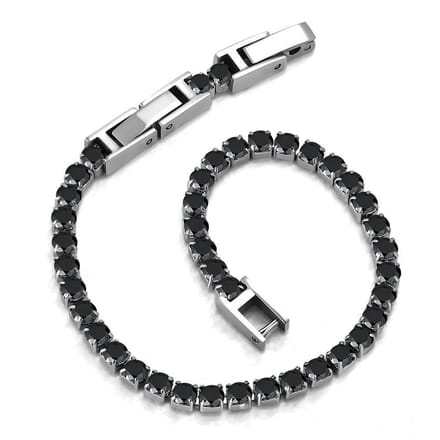 Montebello Armband Catinca Black - 316L Staal - 3mm - 18+3cm