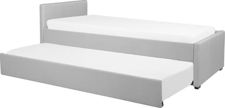 MARMANDE - Onderschuifbed - Lichtgrijs - 90 x 200 cm - Polyester