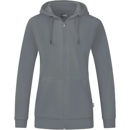Jako Organic Jas Met Kap Dames - Steengrijs | Maat: 48