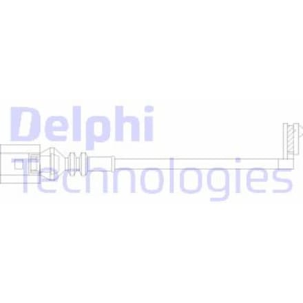 Waarschuwingscontact, remblokslijtage DELPHI LZ0328