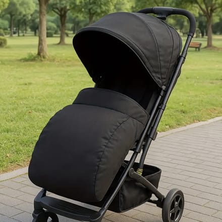 Voetenzak voor Kinderwagen en Buggy - Zwart - Water- en Windafstotend