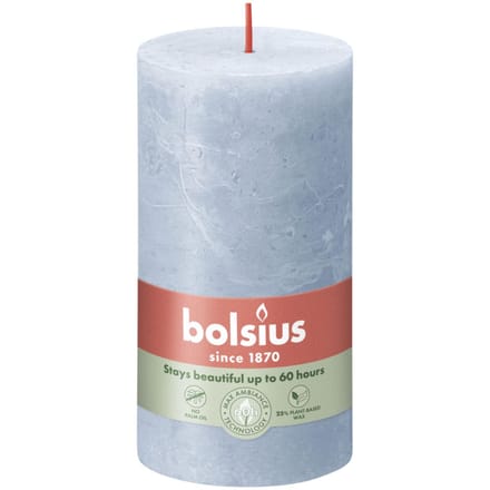 Bolsius Stompkaars 13 cm / Ø7 cm Rustiek Sky Blue