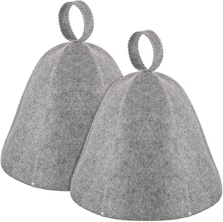 Wollen warmtebestendige muts voor de sauna en stoomdouche, haarbeschermingsmuts voor meisjes en volwassenen, unisex model voor spa en wellnessgebruik