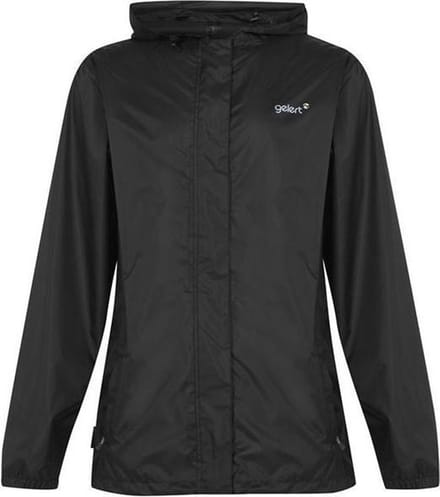 Gelert Packaway regenjack - Heren - Black - maat 4XL