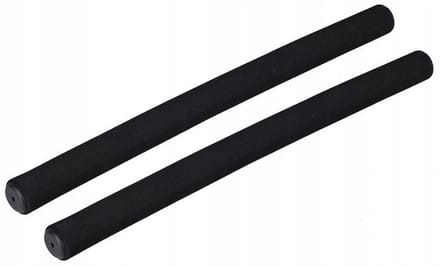 Zwarte Schuim Stuurhandvatten Fiets 2x400mm Zwart