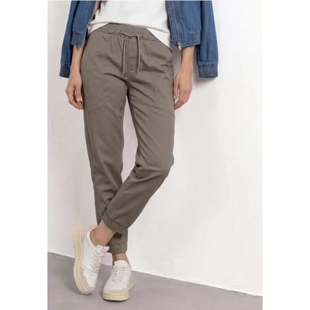 Slim legs broek in een lichtgewicht stof