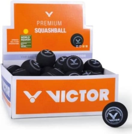 Victor Squashbal geel - Geel - maat 12-pack
