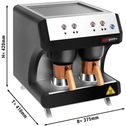 GGM Gastro Turkse koffiemachine DUO - 1,4kW zilver