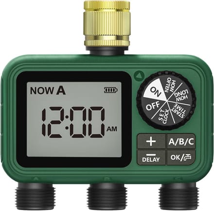 Programmeermogelijkheden Sprinklertimer met 3 uitgangen voor Efficiënte Tuinbewatering