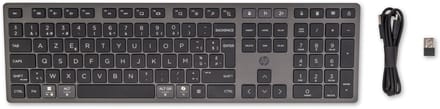 HP 720 Multi-Device Rechargeable Wireless Keyboard- AZERTY- ISO Enter- Zwart