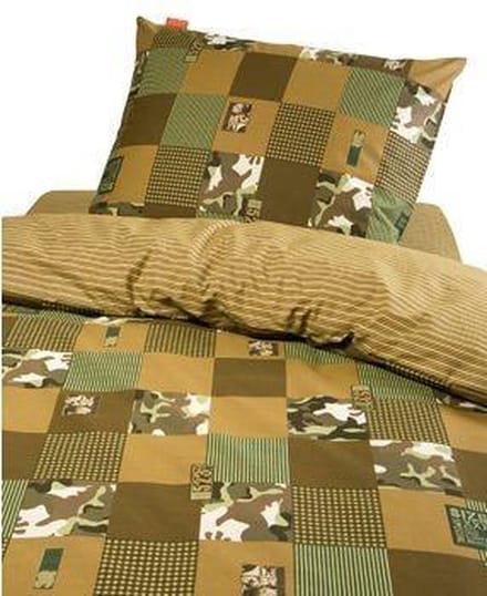 Damai Lago Dekbedovertrek - Eenpersoons - 140x200/220 cm - Khaki