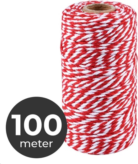 Jumada's Slagerstouw 100m - Keuken-touw 2mm - Extra Sterk Rollade-touw - Bind-touw - BBQ Accessoires