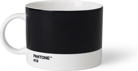 Pantone Theekop - Bone China - Black 419 C