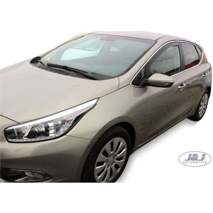Windvangers - JJ AUTOMOTIVE - Kia Ceed 2 5D - Getint - Versterkt Acryl - Eenvoudige Installatie