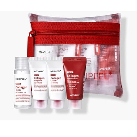 Kit d'essai Soin de la peau MEDI-PEEL Red Lacto Collagen (Ensemble de 4 pièces)