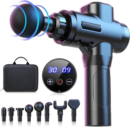 SCH® Massage Gun Professioneel - Massage Gun -Zwart - 15cm x 5cm x 22cm