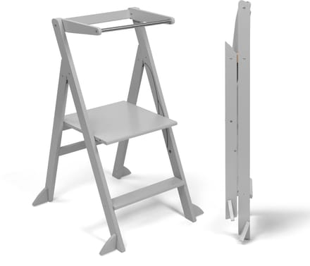 Ette Tete STEP’n’FOLD met extra support– Opvouwbare leertoren - Grijs