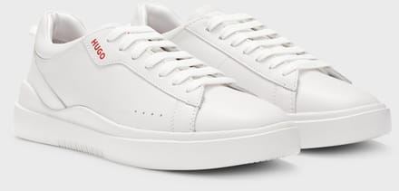 HUGO 50499253_100_39, Vrouw, Volwassene, Modieuze sneakers, Wit, Monochromatisch, Vetersluiting