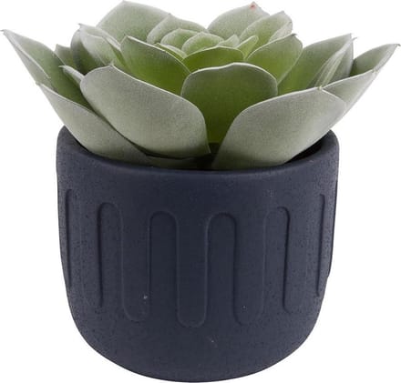 Present Time Bloempot Drips 13 X 11 Cm Beton Blauw