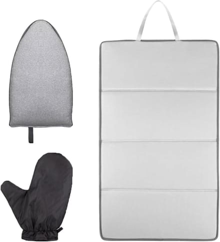 Strijkplank Mat - Laptoptafel - Kreukvrij Strijken - Compact Vouwconcept - 40x19 cm - Grijs
