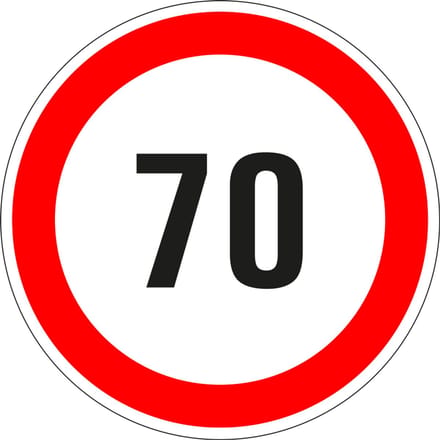 70 bord - kunststof 100 mm