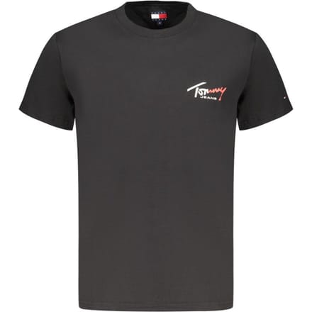 Tommy Hilfiger Zwarte Katoenen heren T-shirt