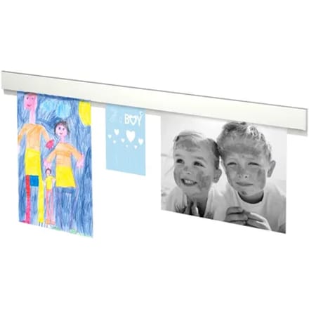 Duraline Phs Info Rail Wit 100cm