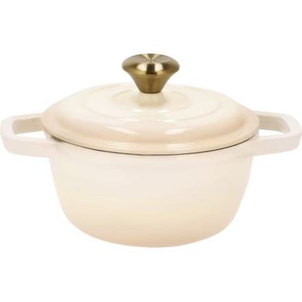 SILVERCREST Gietijzeren pan, Ø16 cm (Beige)