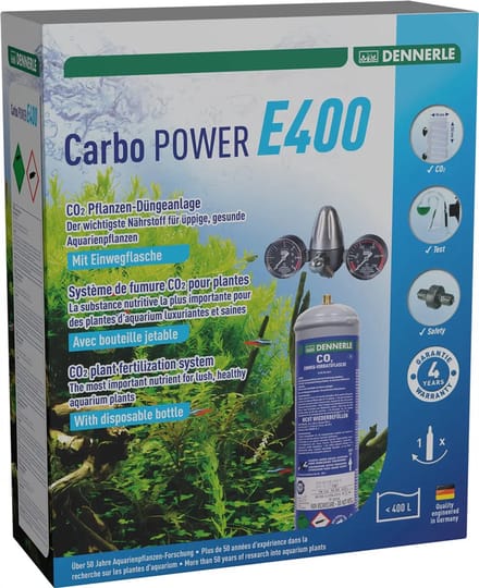 Dennerle CO2 set Carbo Power E400- aquariumplanten bemestingsset