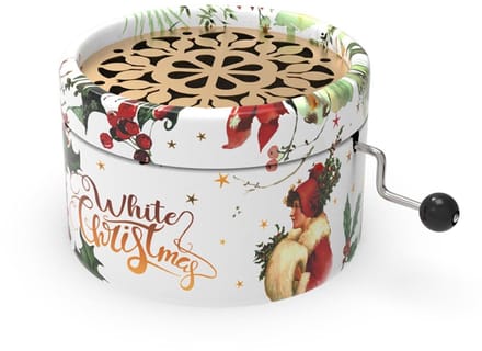 Belle Lurette muziekdoosje kerstbus White Christmas - kerstcadeau.