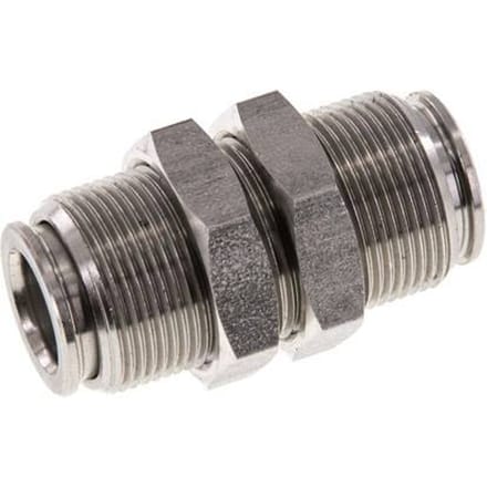 10mm RVS Insteekfitting Schotdoorvoer FKM