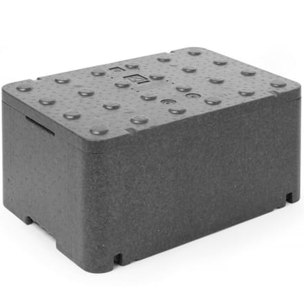 Hendi Kitchen Line - Thermische Container - Zwart - 47L - Piocelan