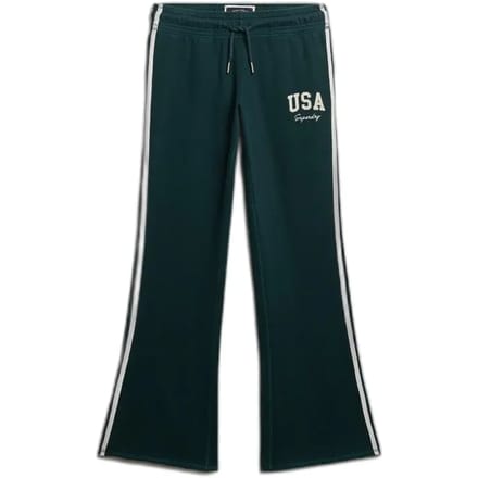 Superdry - Athletic Essentials Flare Joggingbroek met Strepen - Dames - Broeken