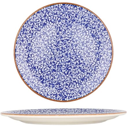 By Bone Dinerbord - Edera Cobalt - Porselein - 27 cm - set van 6