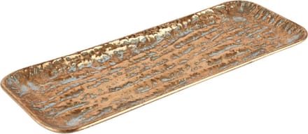 Dekoratief | Dienblad rechthoek, brons, metaal, 41x3x14cm | A245475