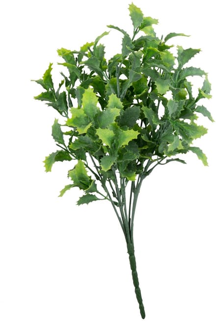 ARTYFETES - Boeket groene hulstbladeren 35 cm voor Kerst
