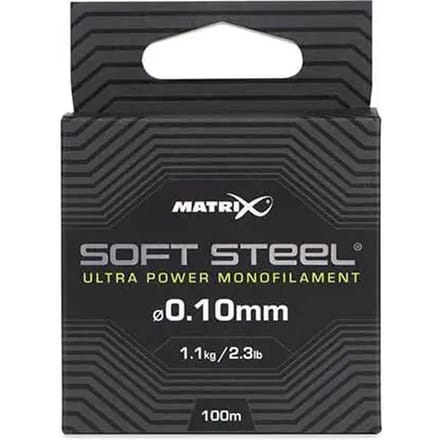 Matrix Soft Steel Ultra Power Monofilament 100m - Maat : 0.18mm