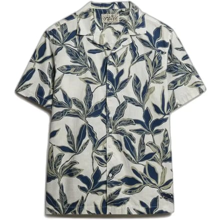 Superdry Cabana Poolside Overhemd Relaxed Pasvorm White Grootte: M